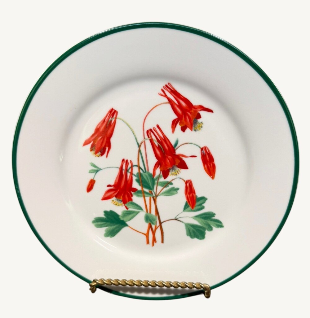 National Wildlife Federation American Wildflowers Columbine 7.75" Salad Plate